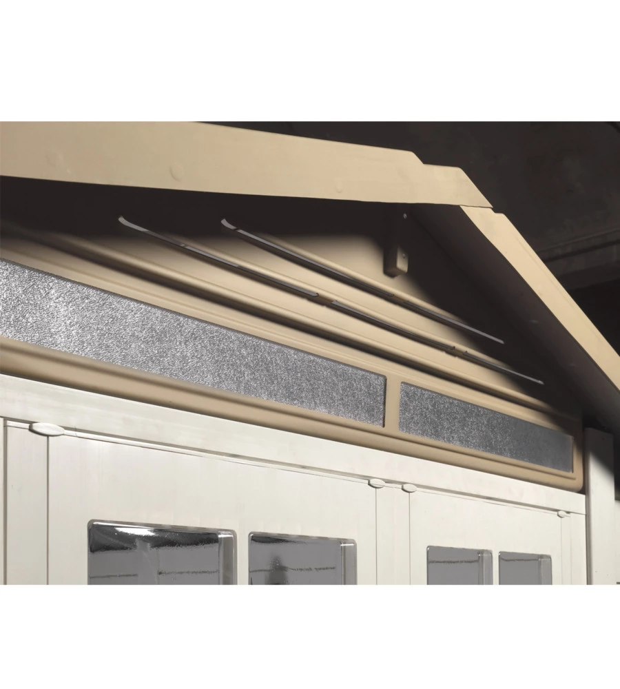 CASETTA DA GIARDINO IN PVC GAROFALO "TUSCANY EVO 240" L.229 X P.262 X H.220